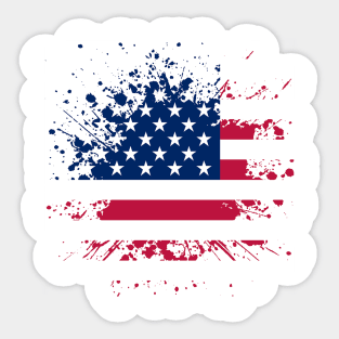 American Flag Sticker